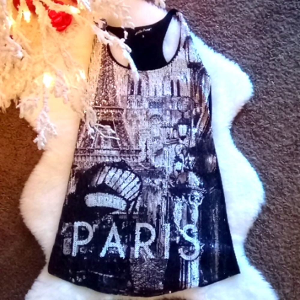 Jr's Sequined Paris Long Tunic sz 3